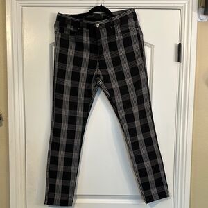 Black and White Plaid Pants